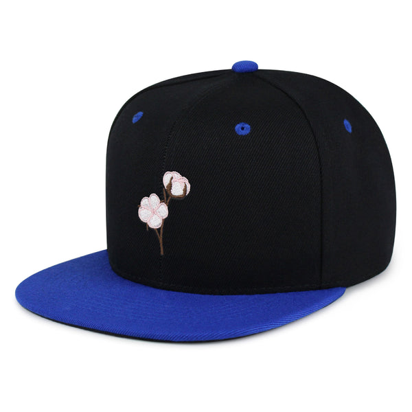 Cotton Flower Snapback Hat Embroidered Hip-Hop Baseball Cap Tree