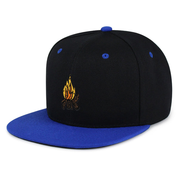 Camp Fire Snapback Hat Embroidered Hip-Hop Baseball Cap Wood Pit