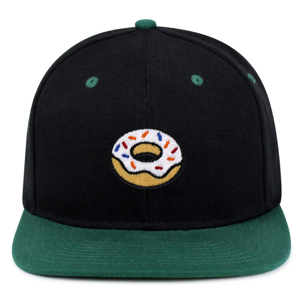 Donut Snapback Hat Embroidered Hip-Hop Baseball Cap Doughtnut Snack