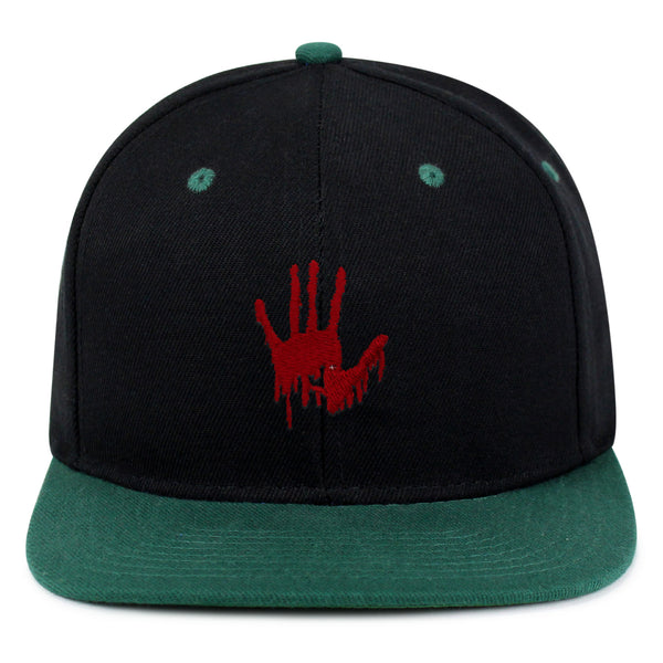 Bloody Hand Snapback Hat Embroidered Hip-Hop Baseball Cap Horror