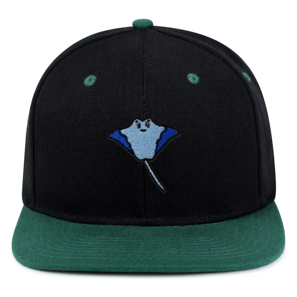 Stingray Snapback Hat Embroidered Hip-Hop Baseball Cap Fishing Ocean