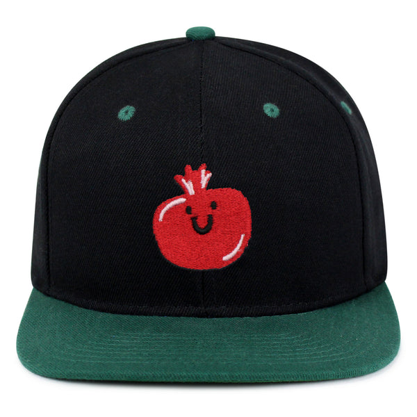 Pomegranate Snapback Hat Embroidered Hip-Hop Baseball Cap Fruit Grenade