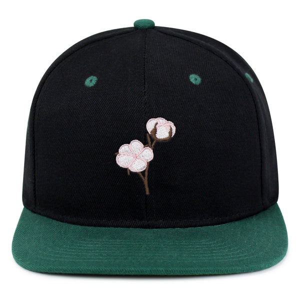 Cotton Flower Snapback Hat Embroidered Hip-Hop Baseball Cap Tree