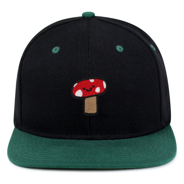 Mushroom Snapback Hat Embroidered Hip-Hop Baseball Cap Cute