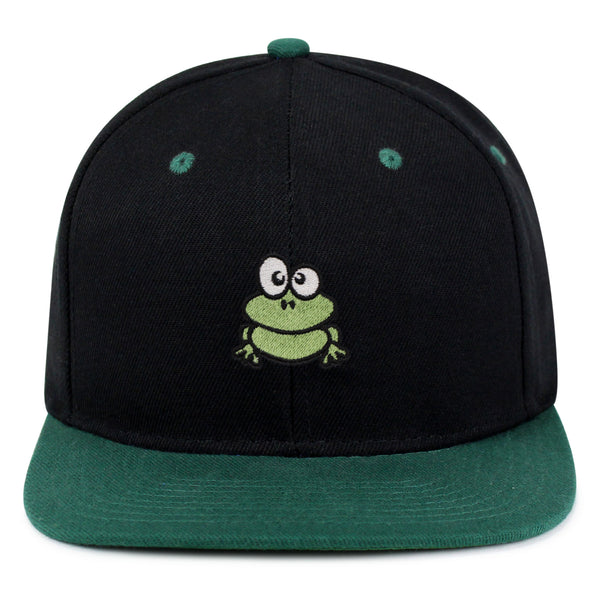 Frog  Snapback Hat Embroidered Hip-Hop Baseball Cap Green