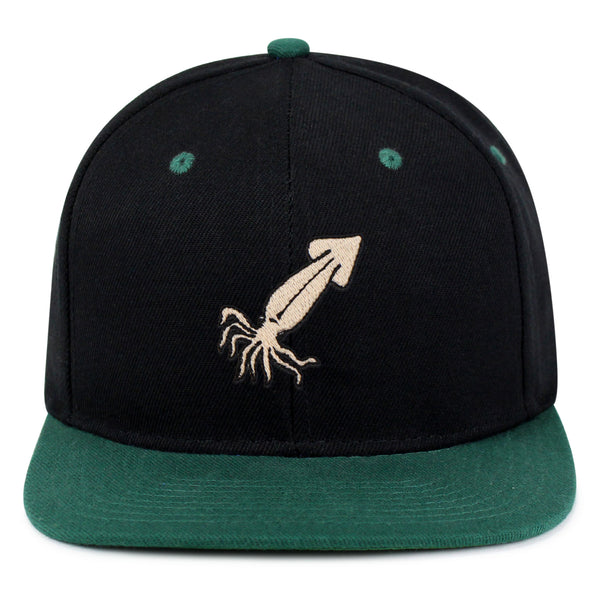 Squid Snapback Hat Embroidered Hip-Hop Baseball Cap Fishing