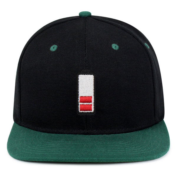 Low Battery Snapback Hat Embroidered Hip-Hop Baseball Cap Phone