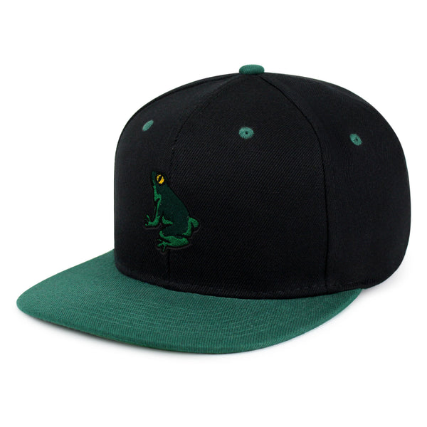 Frog Snapback Hat Embroidered Hip-Hop Baseball Cap Pond