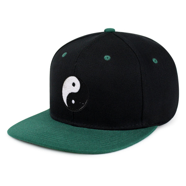 Ying Yang Snapback Hat Embroidered Hip-Hop Baseball Cap Asian Meditation