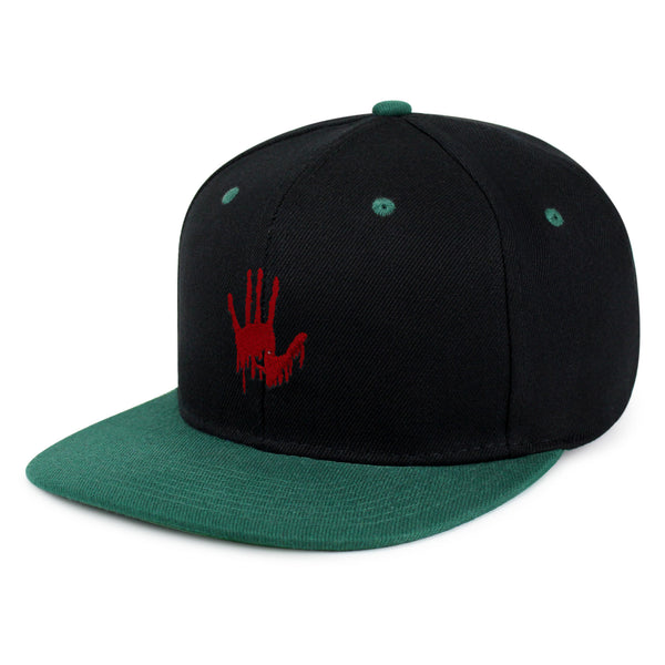 Bloody Hand Snapback Hat Embroidered Hip-Hop Baseball Cap Horror