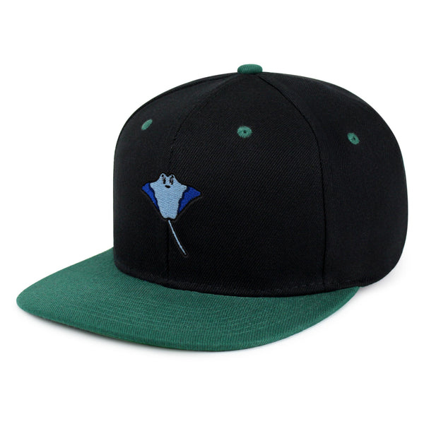 Stingray Snapback Hat Embroidered Hip-Hop Baseball Cap Fishing Ocean