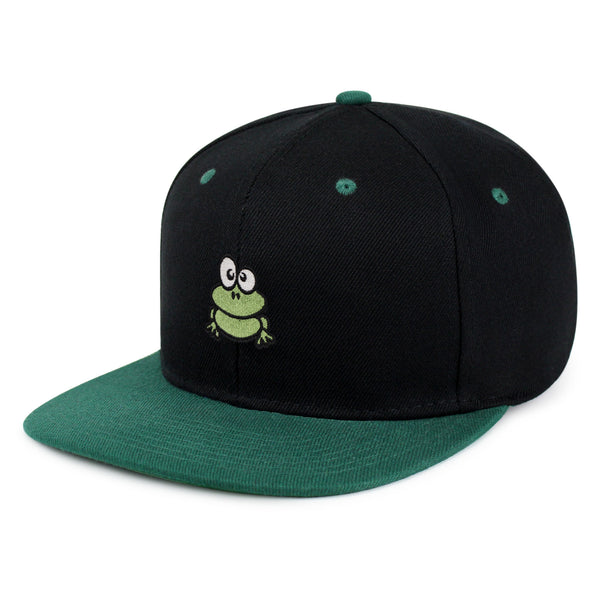 Frog  Snapback Hat Embroidered Hip-Hop Baseball Cap Green