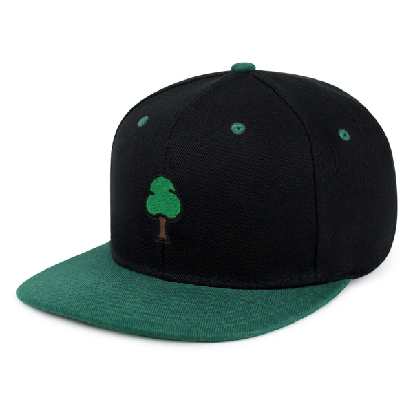 Tree  Snapback Hat Embroidered Hip-Hop Baseball Cap Green