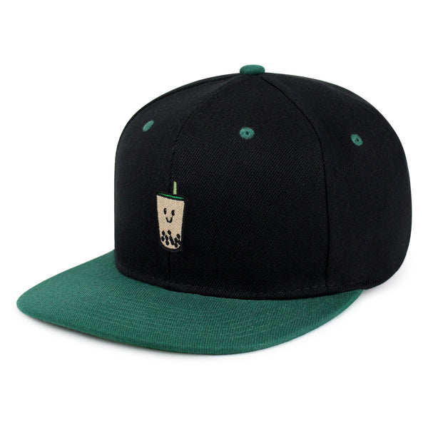 Boba Tea  Snapback Hat Embroidered Hip-Hop Baseball Cap Pearl