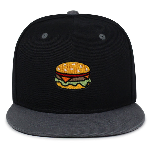 Hamburger Snapback Hat Embroidered Hip-Hop Baseball Cap Fast Food