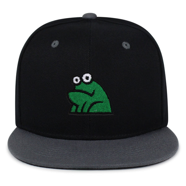 Frog Snapback Hat Embroidered Hip-Hop Baseball Cap Funny