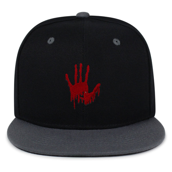 Bloody Hand Snapback Hat Embroidered Hip-Hop Baseball Cap Horror