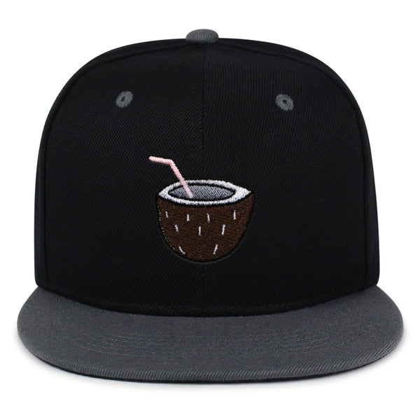 Coconut Snapback Hat Embroidered Hip-Hop Baseball Cap Juice Tree