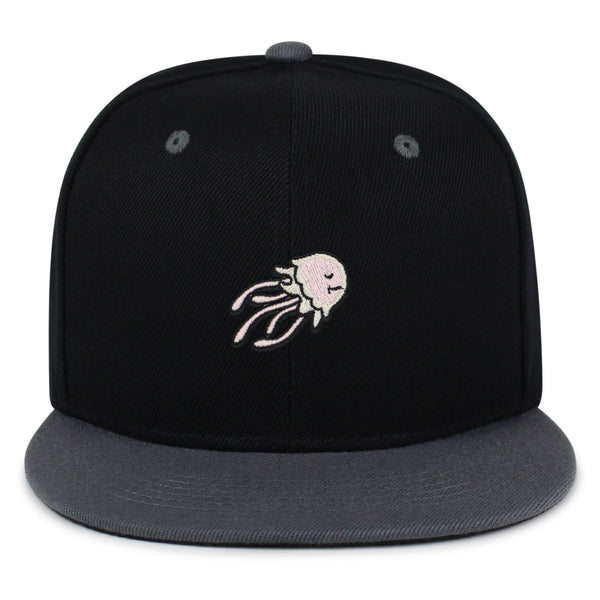 Jellyfish Snapback Hat Embroidered Hip-Hop Baseball Cap Fish Nature