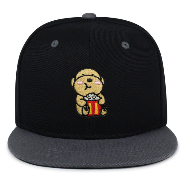 Popcorn Dog Snapback Hat Embroidered Hip-Hop Baseball Cap Puppy Poodle