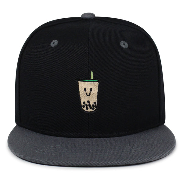 Boba Tea  Snapback Hat Embroidered Hip-Hop Baseball Cap Pearl