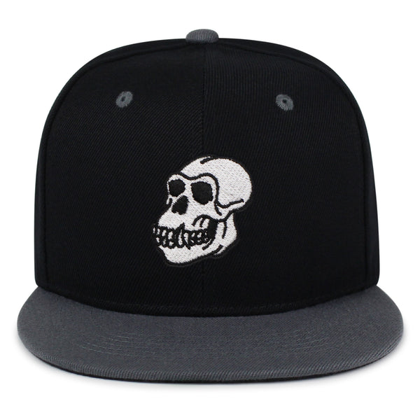 Gorilla Skull Snapback Hat Embroidered Hip-Hop Baseball Cap Skelton