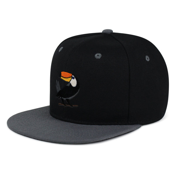 Toucan Snapback Hat Embroidered Hip-Hop Baseball Cap Bird Zoo