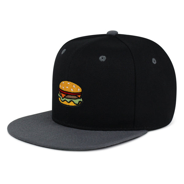 Hamburger Snapback Hat Embroidered Hip-Hop Baseball Cap Fast Food