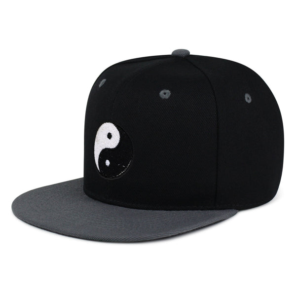 Ying Yang Snapback Hat Embroidered Hip-Hop Baseball Cap Asian Meditation