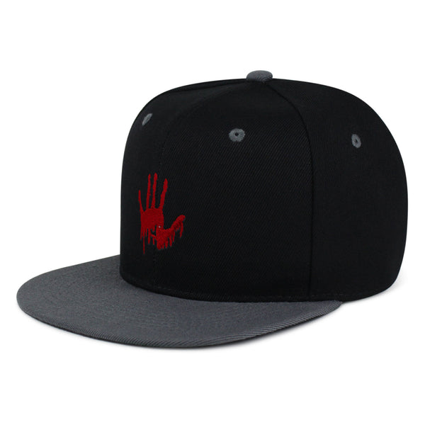 Bloody Hand Snapback Hat Embroidered Hip-Hop Baseball Cap Horror