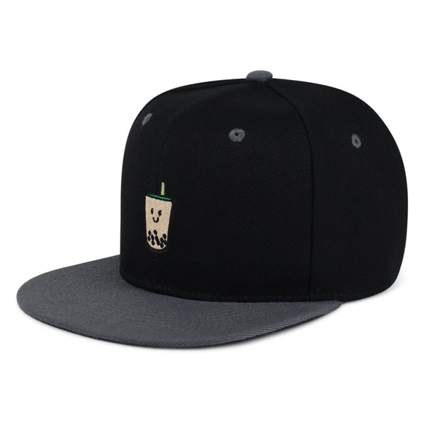 Boba Tea  Snapback Hat Embroidered Hip-Hop Baseball Cap Pearl