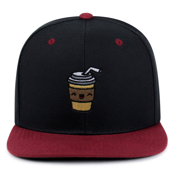 Morning Coffee Snapback Hat Embroidered Hip-Hop Baseball Cap Latte Americano