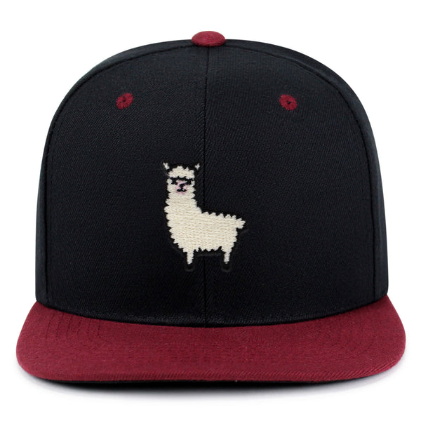 Alpaca Snapback Hat Embroidered Hip-Hop Baseball Cap Peru Peruvian
