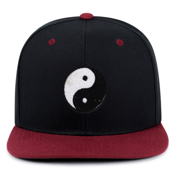 Ying Yang Snapback Hat Embroidered Hip-Hop Baseball Cap Asian Meditation