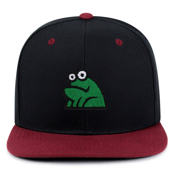 Frog Snapback Hat Embroidered Hip-Hop Baseball Cap Funny