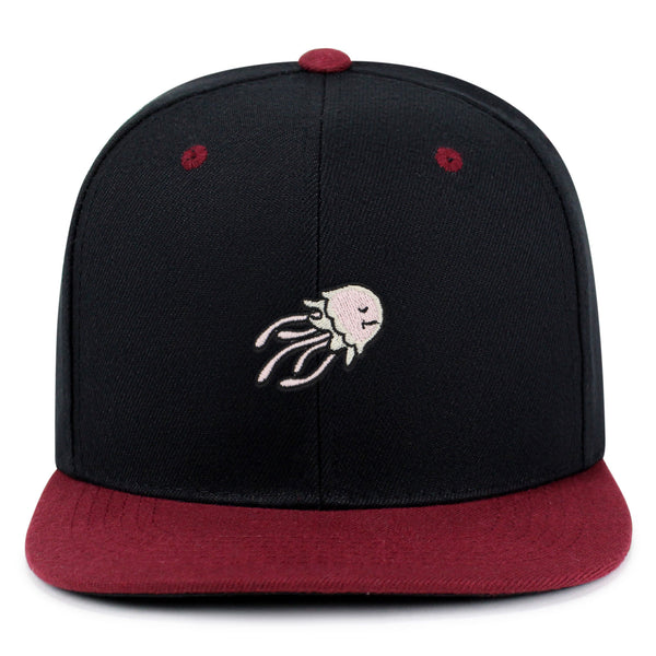 Jellyfish Snapback Hat Embroidered Hip-Hop Baseball Cap Fish Nature