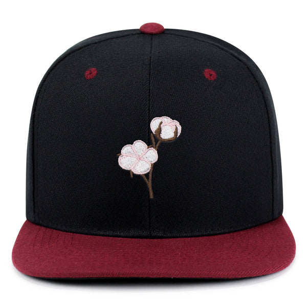 Cotton Flower Snapback Hat Embroidered Hip-Hop Baseball Cap Tree