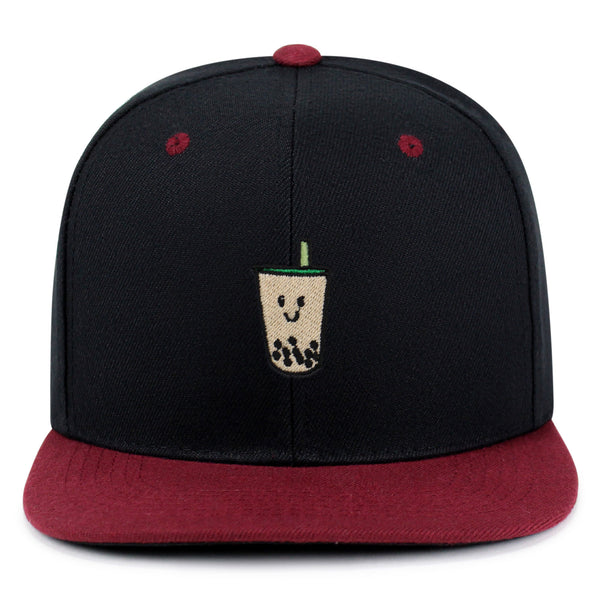 Boba Tea  Snapback Hat Embroidered Hip-Hop Baseball Cap Pearl