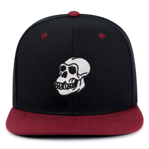 Gorilla Skull Snapback Hat Embroidered Hip-Hop Baseball Cap Skelton
