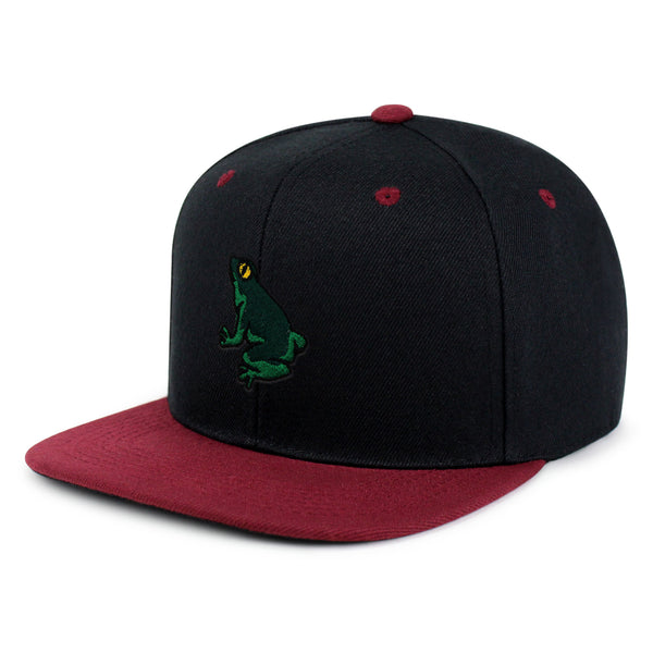 Frog Snapback Hat Embroidered Hip-Hop Baseball Cap Pond