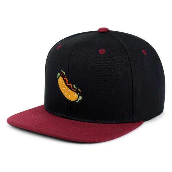 Hot Dog Snapback Hat Embroidered Hip-Hop Baseball Cap Fast Food