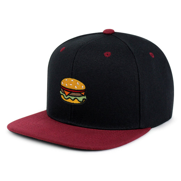 Hamburger Snapback Hat Embroidered Hip-Hop Baseball Cap Fast Food