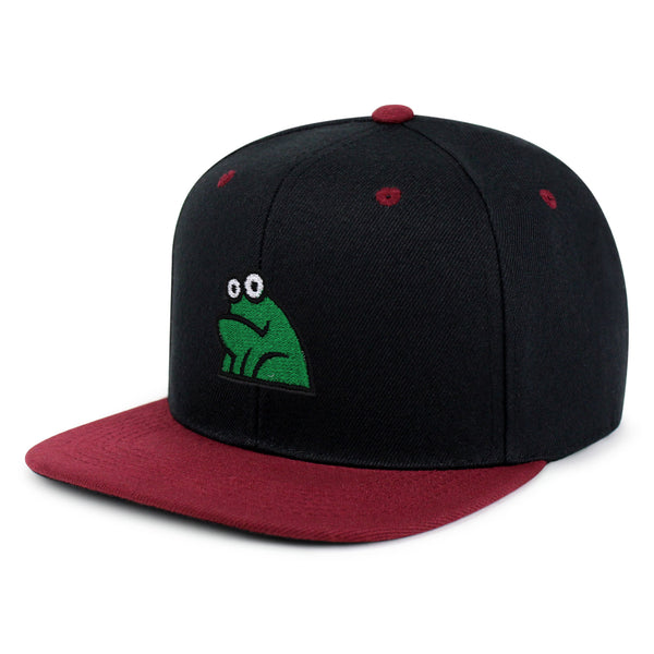 Frog Snapback Hat Embroidered Hip-Hop Baseball Cap Funny