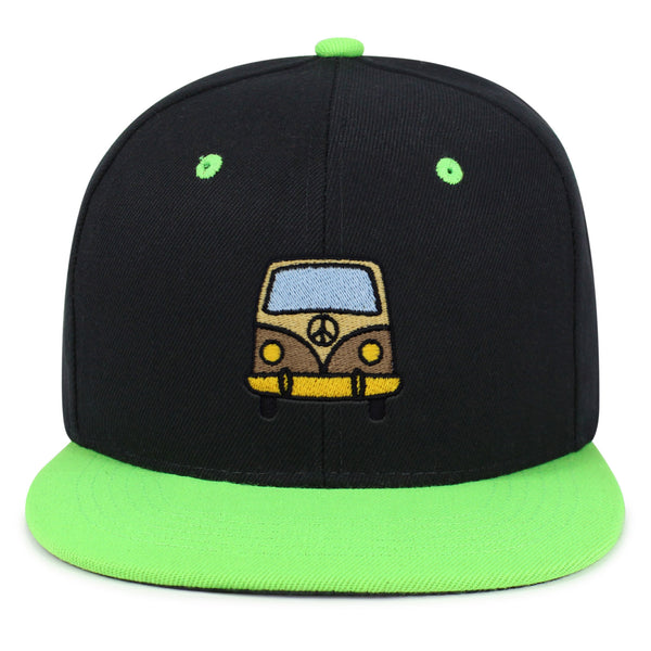 Hippie Van Snapback Hat Embroidered Hip-Hop Baseball Cap RV VW