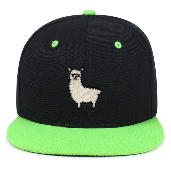 Alpaca Snapback Hat Embroidered Hip-Hop Baseball Cap Peru Peruvian