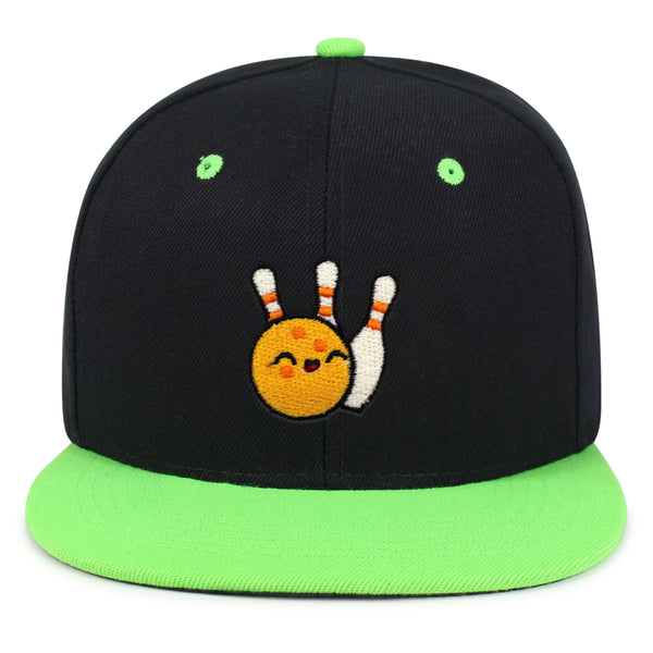 Bowling Snapback Hat Embroidered Hip-Hop Baseball Cap Sports Game