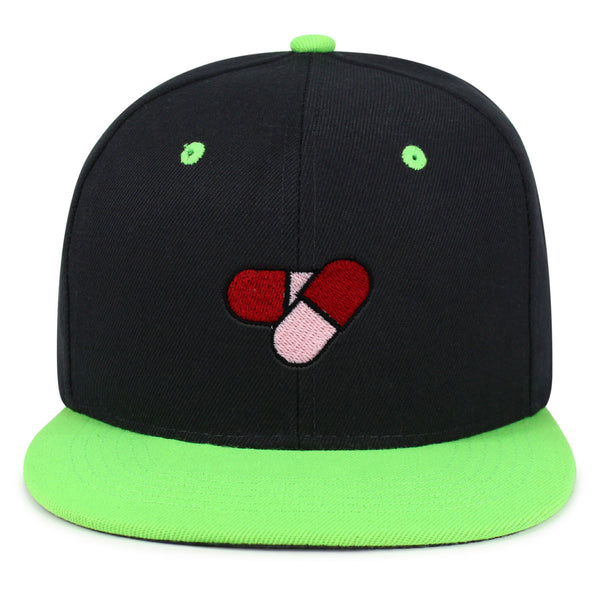 Pills Snapback Hat Embroidered Hip-Hop Baseball Cap Pharamacy Medication