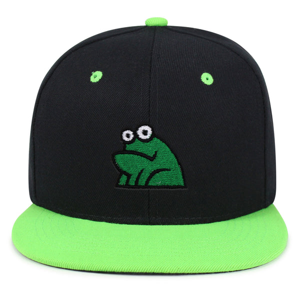 Frog Snapback Hat Embroidered Hip-Hop Baseball Cap Funny