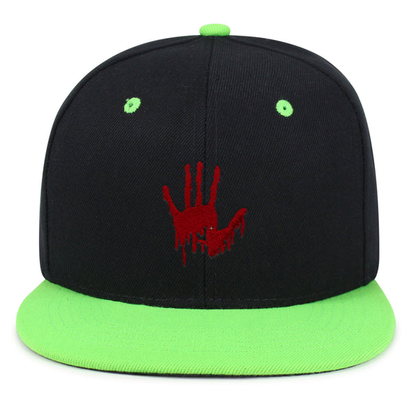 Bloody Hand Snapback Hat Embroidered Hip-Hop Baseball Cap Horror