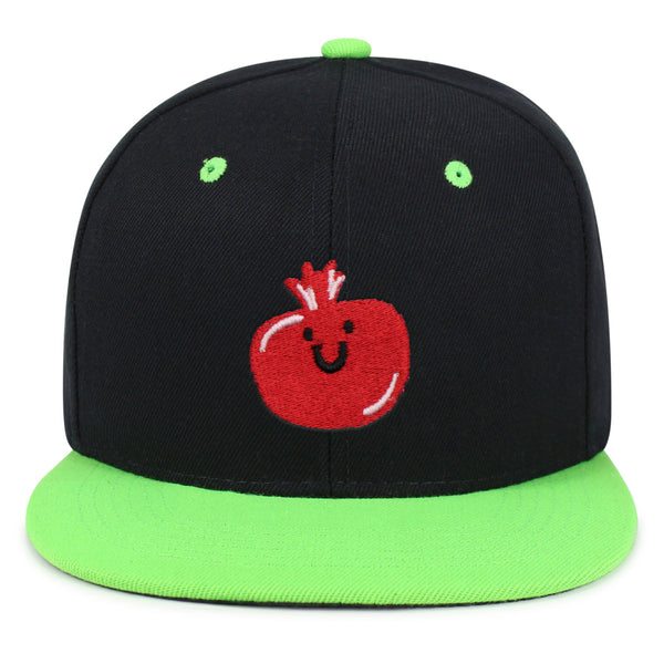 Pomegranate Snapback Hat Embroidered Hip-Hop Baseball Cap Fruit Grenade